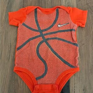 Nike Bright Orange Baby Onesie